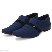 0044 Stylish Men's Synthetic Leather Navy Blue Formals Shoes  - 0, 24x7, 6, blue 