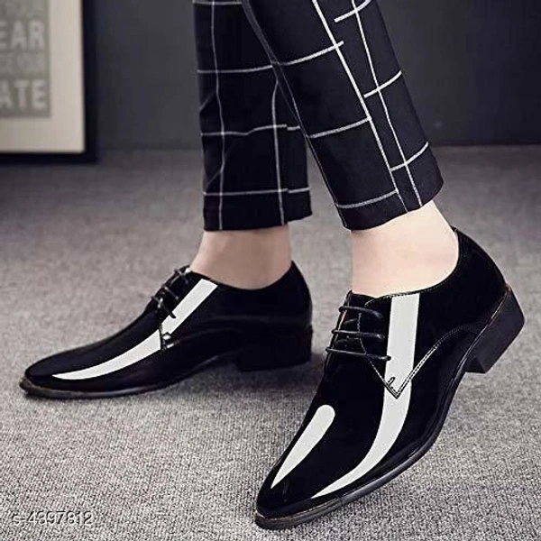 0049 Stylish Trendy Men's Formal Shoes  - 0, 24x7, 8, less black 