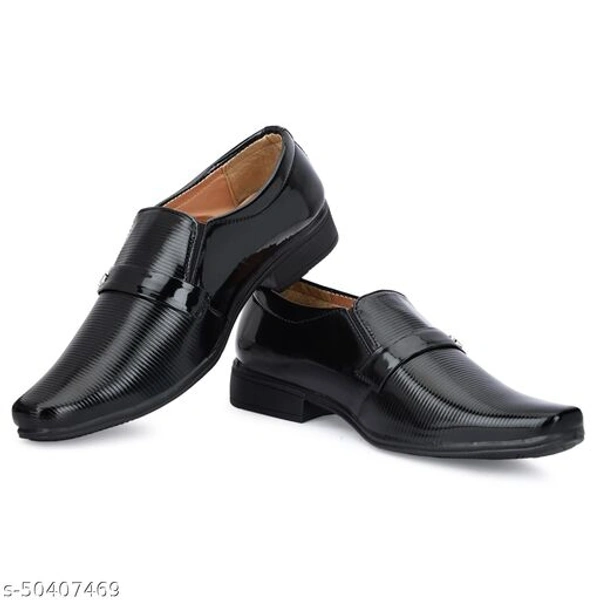 0066 PAYGOOD men's Black Officewear Patent Leather Slip On Formal Shoes  - 0, 24x7, 7, 2 day, black 