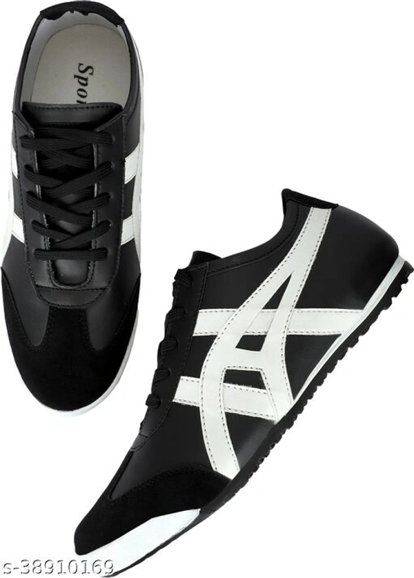 0075 JYOTIFED FOOTWEAR Men Synthetic Leather Black GYM And Walking Shoes  - 0, 24x7, 6, 24 h, black 