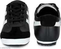 0075 JYOTIFED FOOTWEAR Men Synthetic Leather Black GYM And Walking Shoes  - 0, 24x7, 9, 7 day, black 