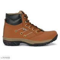 0093 Stylish Men's PU Brown Boots - 0, 24x7, 7, 2 day, broun
