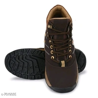 0093 Stylish Men's PU Brown Boots - 0, 24x7, 8, 4 day, brown 