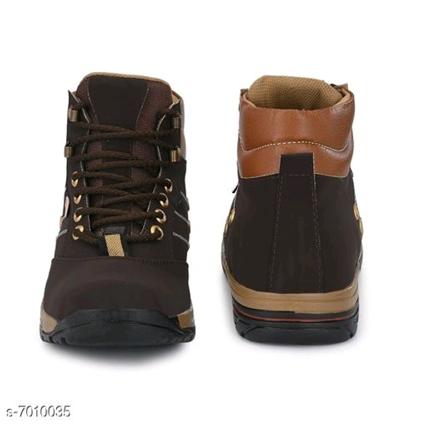 0093 Stylish Men's PU Brown Boots - 0, 24x7, 8, 4 day, brown 