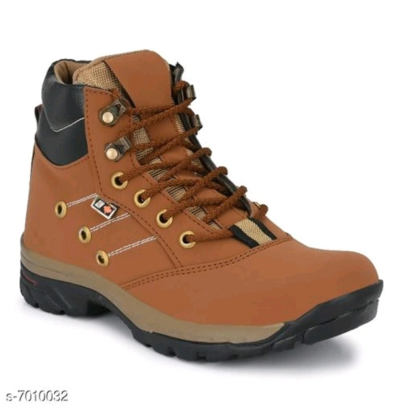 0093 Stylish Men's PU Brown Boots - 0, 24x7, 8, 4 day, brown 