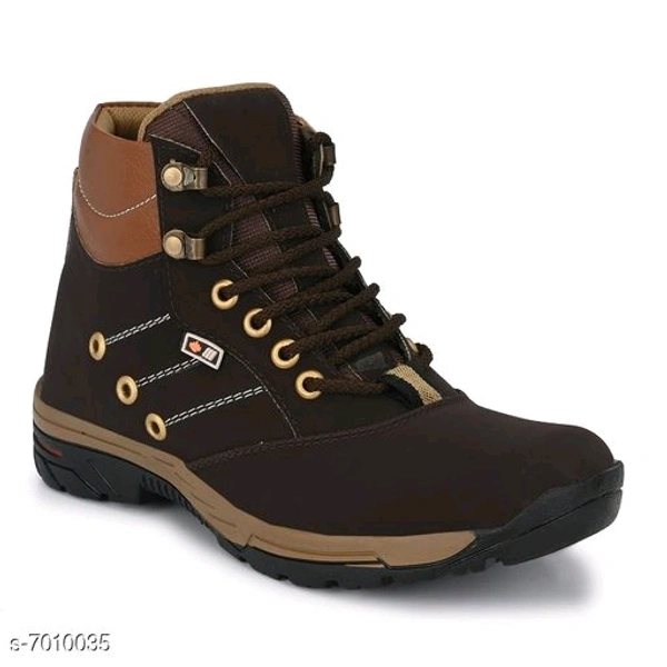 0093 Stylish Men's PU Brown Boots - 0, 24x7, 8, 4 day, brown 