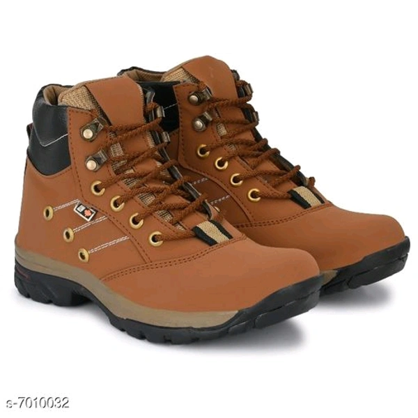0093 Stylish Men's PU Brown Boots - 0, 24x7, 8, 4 day, brown 