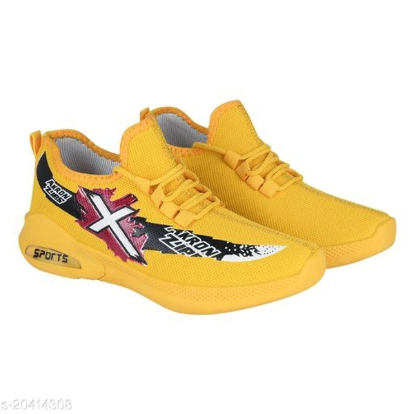 0094 Trending Stylish & Comfortable Yellow Canvas Sports Shoes For Men's & Boy's   - 0, 24x7, 6, 24 h, yellow 