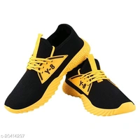 0082 Trending Stylish & Comfortable Yellow Canvas Sports Shoes For Men's & Boy's   - 0, 24x7, 6, 24 h, orange black 