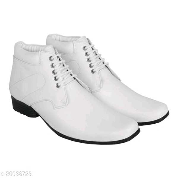 Stylish men synthetic Leather Look Formal Shoes  - 0, 24x7, 9, 6 day, withe 