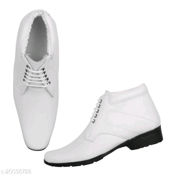 Stylish men synthetic Leather Look Formal Shoes  - 0, 24x7, 9, 6 day, withe 