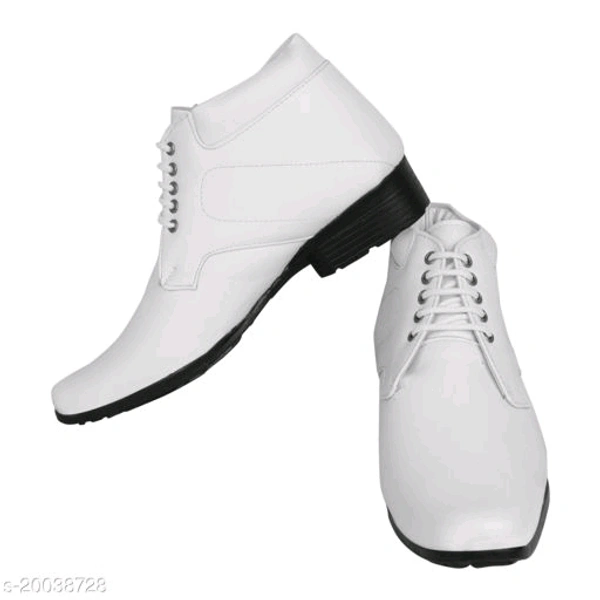 Stylish men synthetic Leather Look Formal Shoes  - 0, 24x7, 9, 6 day, withe 