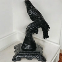 Sold By R R Global Exports Eagle For Home Decor - H.10.5'' Base. 6'', Black, Aluminium