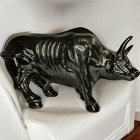 Sold By R R Global Exports Bull For Home Decor - L.14.5'' H.8.5'', Balck, Aluminium
