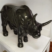 Sold By R R Global Exports Bull For Home Decor - L.14.5'' H.8.5'', Balck, Aluminium