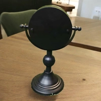 Sold By R R Global Exports Table Clock For Home Decor - H.9.5'' L.6.5'' Base. 4'', Black, Iron