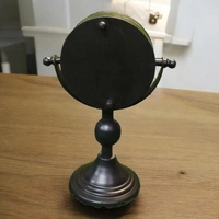 Sold By R R Global Exports Table Colck  - H.9.5'' L.6.5'' Base. 4'', Black, Iron