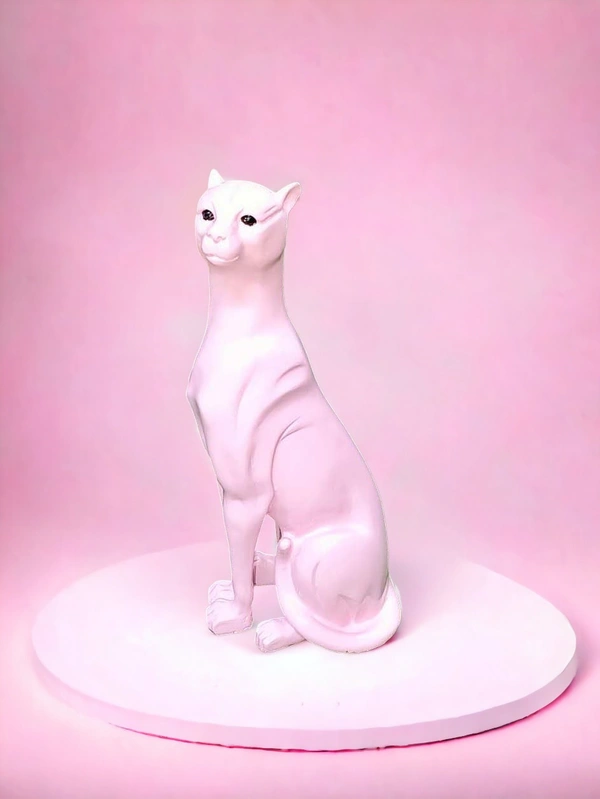 Sold By R R Global Exports Leopard For Home Decor - H.9'' L.4'', Pink, Polyresin