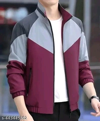 Men's Jacket  - Maroon, L