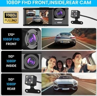 Esky WIFI Dash Camera 3 channel