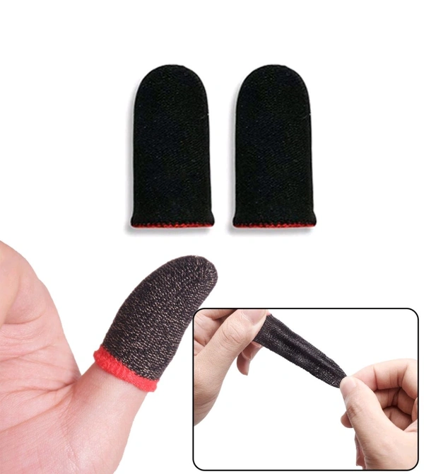Finger Sleeve for Mobile Game(11 Pair ) - Black