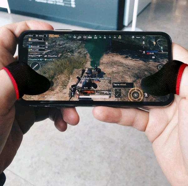 Finger Sleeve for Mobile Game(11 Pair ) - Black