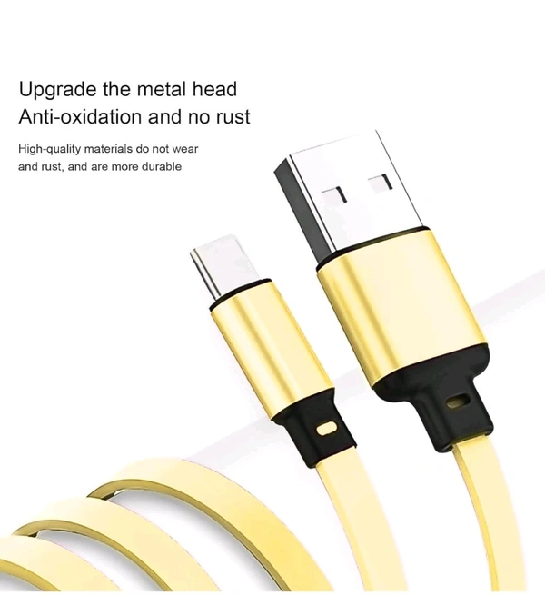 3 in 1 Retractable Charger Charging Cable (1 Pieces) - Cyan Aqua