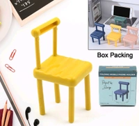 Mobile Phone Holder, Mini Chair (1 piece) - Yellow