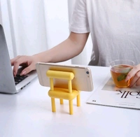 Mobile Phone Holder, Mini Chair (1 piece) - Yellow