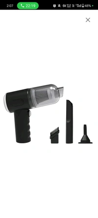 3 in 1 Car Mini Vacuum Cleaner with Blower Wireless Portable Rechargeable - Black