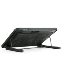 Laptop Cooler Cooling Pad with 2 Quiet Led Fans, Dual USB Ports, Portable Ultra Slim - Black