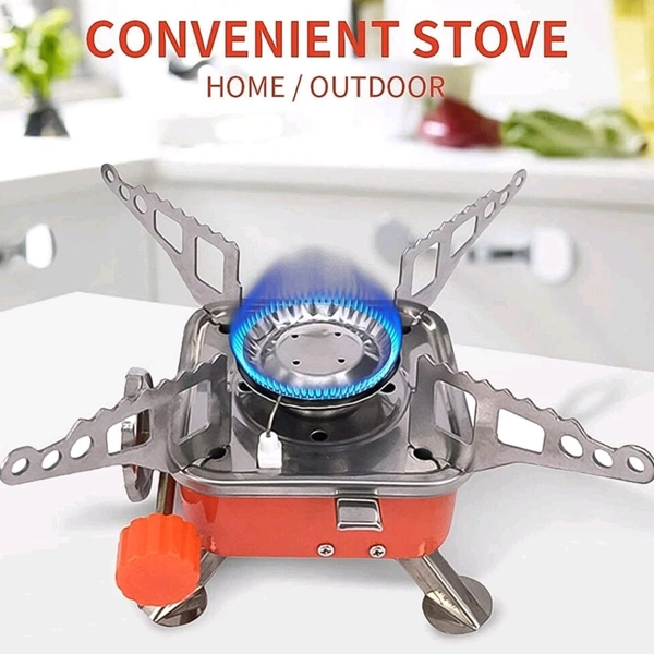 Mini Square Camping Stove, 2800W (1 Pc) - Web Orange