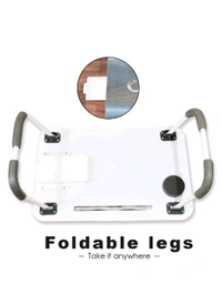 Multi-Purpose Laptop Desk , Cupholder & Drawer (1 Pc )