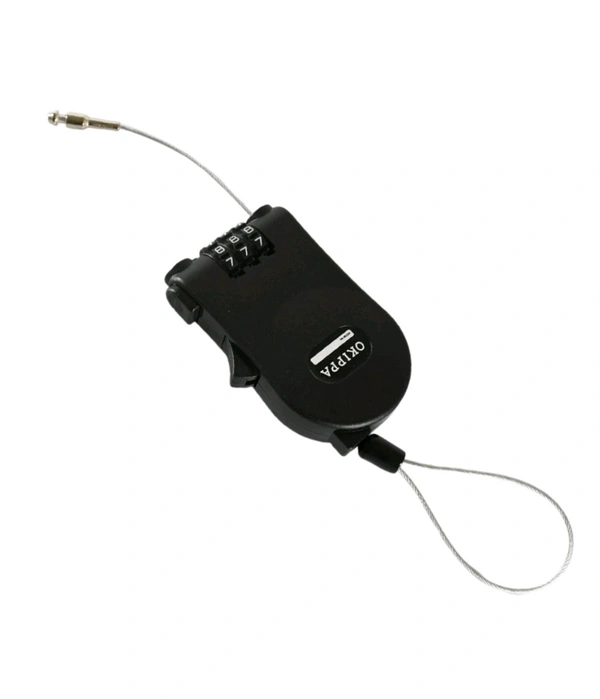Multifunctional cable lock with number code - Black