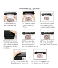 One-Touch Automatic Vacuum Sealing Machine for Dry And Moist Food - Black