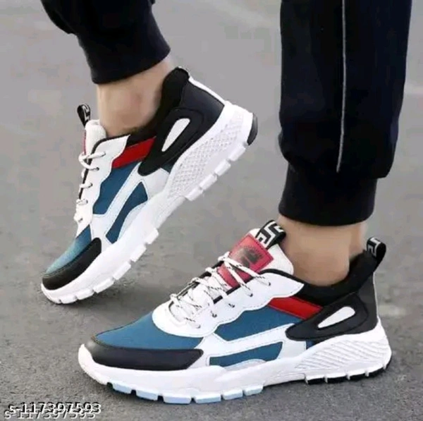White Colorblocked Training Shoes For MenWishlist - IND-7