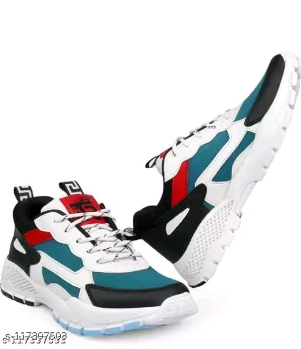 White Colorblocked Training Shoes For MenWishlist - IND-9