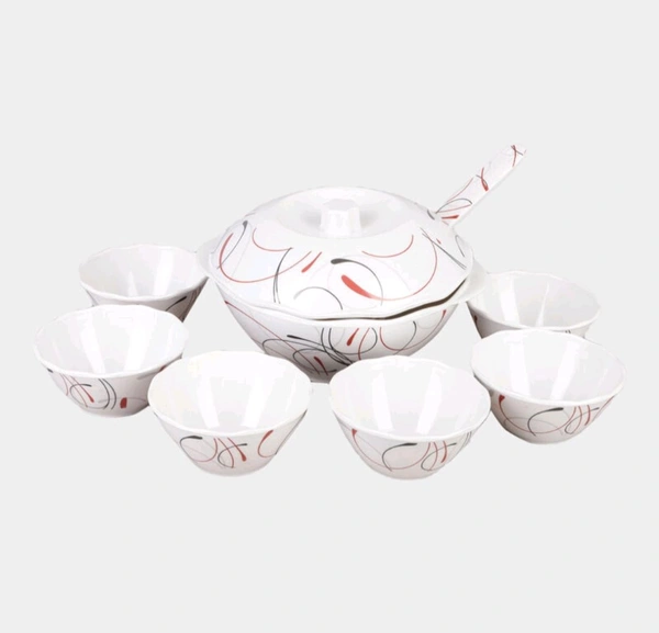 Melamine Pudding Set - White