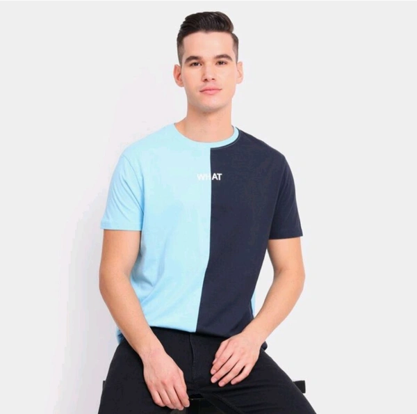 Men's 100% Cotton Round Neck Half Sleeves T-Shirt - XL