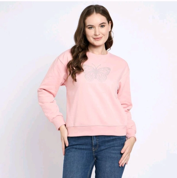 Ladies Sweatshirt  - Pink, S