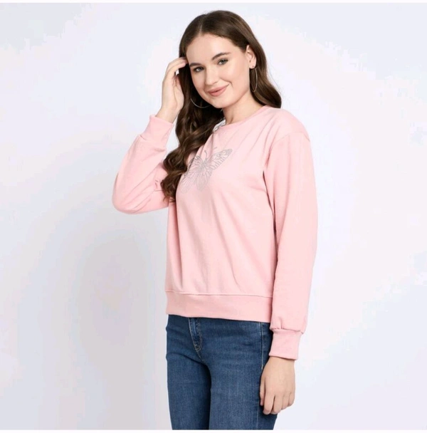 Ladies Sweatshirt  - Pink, M