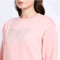 Ladies Sweatshirt  - Pink, L
