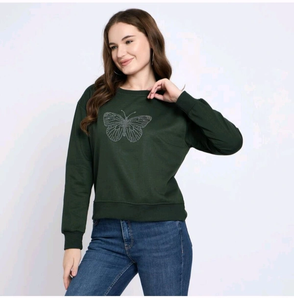 Ladies Sweatshirt  - Sherwood Green, S