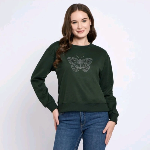 Ladies Sweatshirt  - Sherwood Green, M