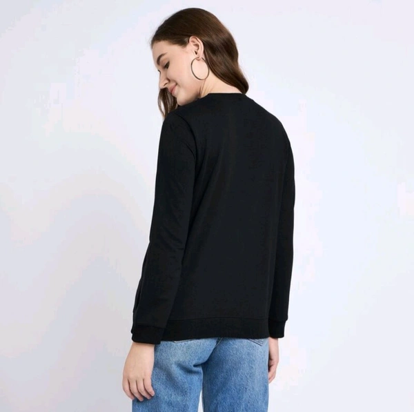 Girl's Sweatshirt  - Black, L