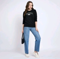 Girl's Sweatshirt  - Black, XL