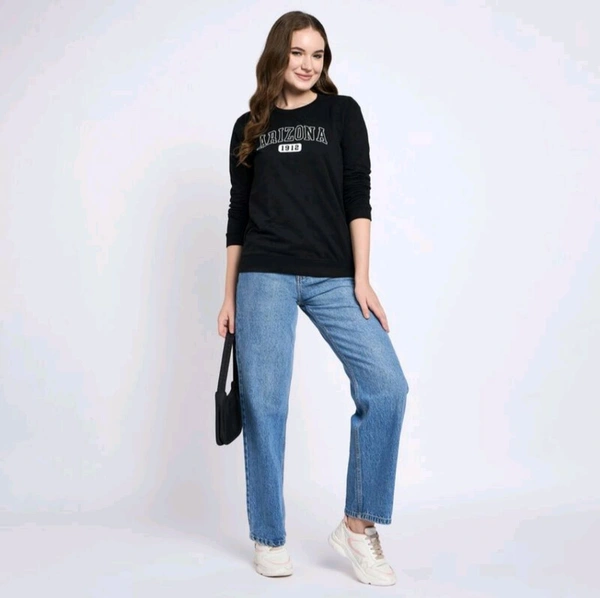 Girl's Sweatshirt  - Black, XL