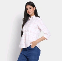 Ladies Shirt  - Rose White, L