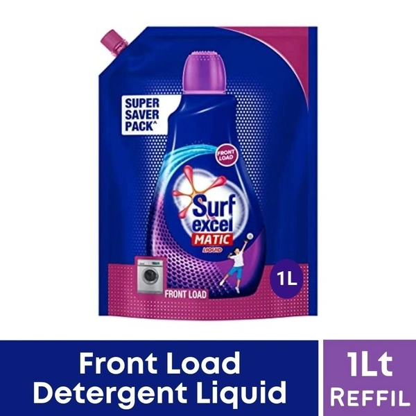 Surf Excel Matic FRONT LOAD Liquid Detergent Refill  1lt pouch