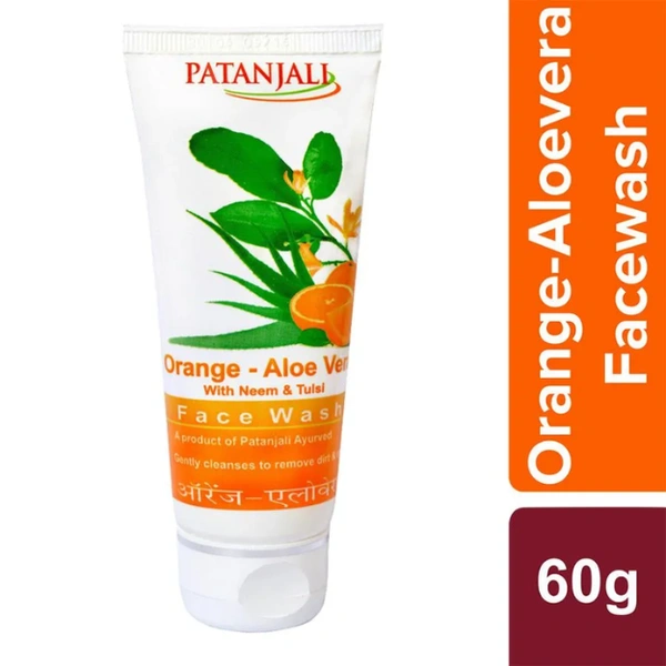 Patanjali Orange Aloevera Face Wash  60gm